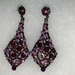 Purple AB earrings